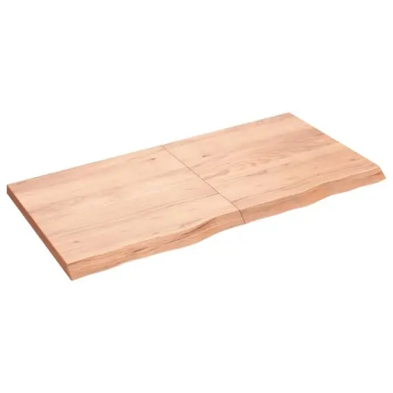 Półka jasnobrązowa, 120x60x4 cm, lakierowane lite drewno dębowe Lumarko! - Hurtownia wielobranżowa Lumarko Nie przegap